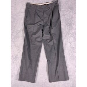 Canali Mens Dress Trousers 79121/99 Size 36 Gray Classic Fit Tessuto Wool-Lycra